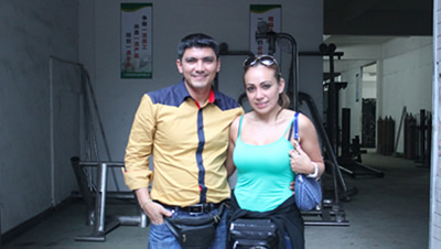 玻利維亞客戶從中國進口健身器材