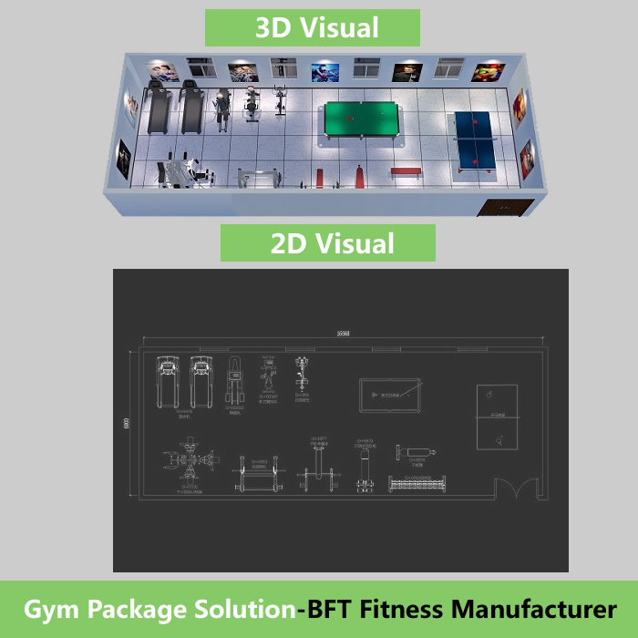 100m² 健身器材布局配置解決方案