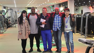 哥倫比亞客戶來中國進口健身器材