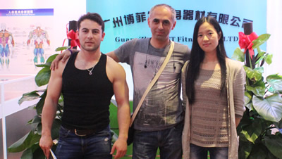 格魯吉亞客戶來中國采購健身房器材