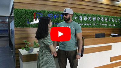 埃及老客戶再次來中國采購樱桃网站入口品牌健身器械